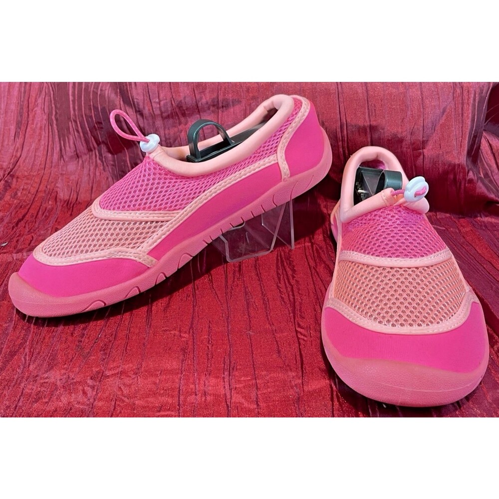 Girls NWOT Wonder Nation Hot Pink Aqua Water Surf Shoes sz 5